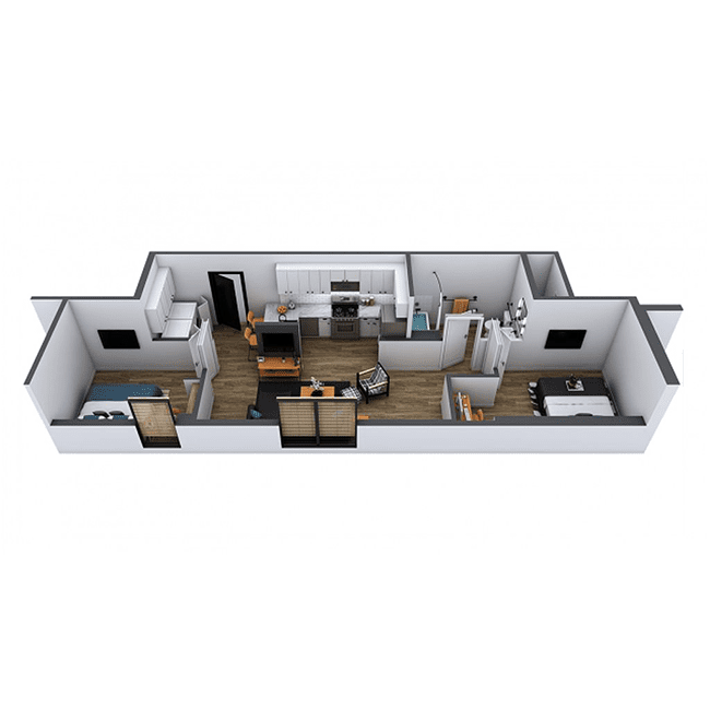 2 Bedroom | 1 Bathroom